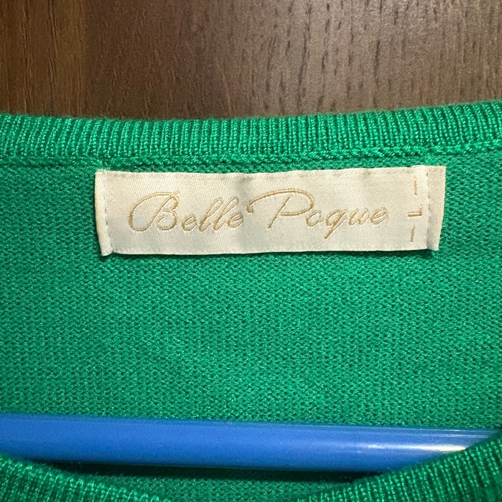 Elegant Green Women's Cardigan - Picture 3 of 3